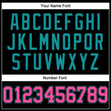 222 Custom Black Pink-Teal Authentic Baseball Jersey Test(勿删!!!!)
