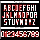 Custom Black White-Red Performance T-Shirt
