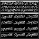 Custom Black White Authentic Sleeveless Baseball Jersey