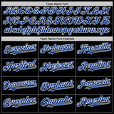 Custom Black Royal-White Mesh Authentic Throwback Baseball Jersey