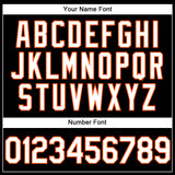 Custom Stitched Black White-Orange Sports Pullover Sweatshirt Hoodie