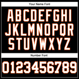 Custom Black White-Orange Authentic Football Jersey