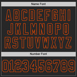 Custom Black Orange Mesh Authentic Throwback Football Jersey