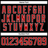 Custom Black Red-White Hockey Jersey
