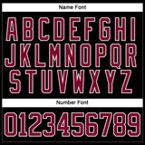 Custom Black Maroon-White Hockey Jersey