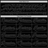 Custom Black Steel Gray Hockey Jersey