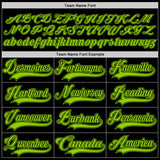 Custom Black Neon Green Hockey Jersey