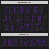 Custom Black Purple Authentic Baseball Jersey