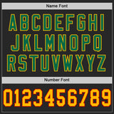 Custom Black Gold Red-Kelly Green Mesh Authentic Football Jersey