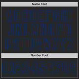 Custom Black Royal Mesh Authentic Football Jersey