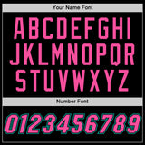 Custom Black Pink-Aqua Authentic Throwback Basketball Jersey