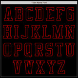 Custom Black Red Authentic Baseball Jersey