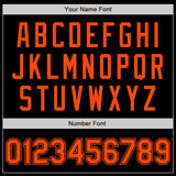 Custom Black Orange Authentic Baseball Jersey