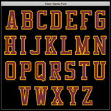 Custom Black Burgundy-Gold Authentic Baseball Jersey