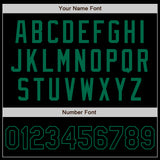 Custom Black Kelly Green Authentic Baseball Jersey