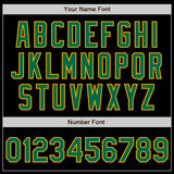 Custom Black Kelly Green-Gold Authentic Baseball Jersey