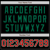 Custom Black Red-Kelly Green Authentic Baseball Jersey