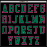 Custom Black Pink-Kelly Green Authentic Baseball Jersey