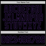 Custom Black Purple Authentic Basketball Jersey