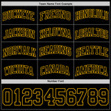 Custom Black Gold Authentic Basketball Jersey
