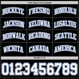 Custom Black White-Royal Authentic Basketball Jersey