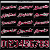 Custom Black Maroon-White Authentic Basketball Jersey
