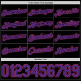 Custom Black Purple-Pink Authentic Basketball Jersey