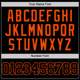 Custom Black Orange Authentic Basketball Jersey