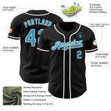 Custom Black Panther Blue-White Authentic Baseball Jersey