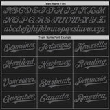 Custom Black Steel Gray Authentic Baseball Jersey