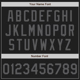Custom Black Steel Gray Authentic Baseball Jersey