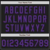Custom Black Purple Authentic Baseball Jersey