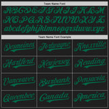 Custom Black Kelly Green Authentic Baseball Jersey