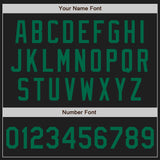 Custom Black Kelly Green Authentic Baseball Jersey