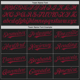Custom Black Crimson Authentic Baseball Jersey