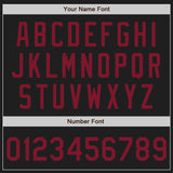 Custom Black Crimson Authentic Baseball Jersey