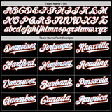 Custom Black White Powder Blue-Orange Authentic Baseball Jersey