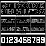 Custom Black White Mesh Authentic Football Jersey
