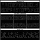 Custom Black Steel Gray Mesh Authentic Football Jersey