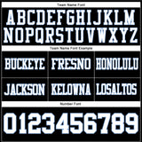 Custom Black White-Light Blue Mesh Authentic Football Jersey