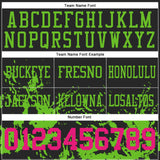 Custom Black Hot Pink-Aurora Green Splash Mesh Authentic Football Jersey