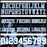 Custom Black White-Light Blue Splash Mesh Authentic Football Jersey