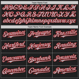 Custom Black Gray-Red Authentic Baseball Jersey