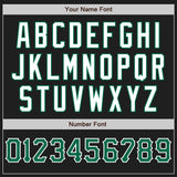 Custom Black Kelly Green-White Authentic Baseball Jersey