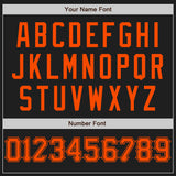 Custom Black Orange Authentic Baseball Jersey