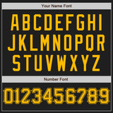 Custom Black Gold Authentic Baseball Jersey