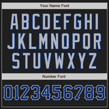 Custom Black Royal-Gray Authentic Baseball Jersey