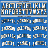 Custom Blue White-Old Gold Authentic Throwback Basketball Jersey