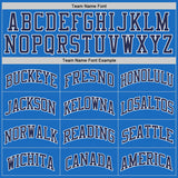 Custom Blue Navy-White Authentic Throwback Basketball Jersey