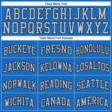 Custom Blue Gray-Black Authentic Throwback Basketball Jersey